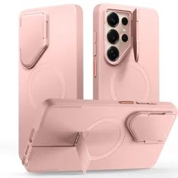 Tech-Protect Kevlar Aura MagSafe Schutzhülle für Samsung Galaxy S26 Ultra - Gehärtetes Case mit Ständer - Rosa