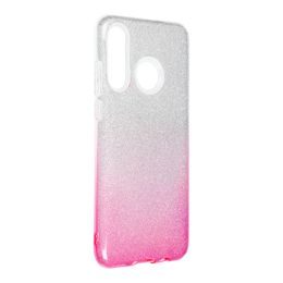 Forcell Shining tok, Huawei P30 Lite, ezüstös rózsaszín