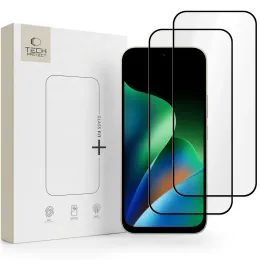 Xiaomi Redmi 17 4G / 5G aizsargstikls – Tech-Protect Fit+ rūdītā stikla komplekts 2 gab. – melns