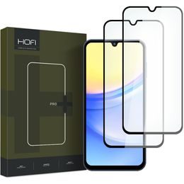 Hofi Pro+ Folie de sticlă securizată, Samsung Galaxy A15 4G / 5G / A25 5G, 2 buc, negru