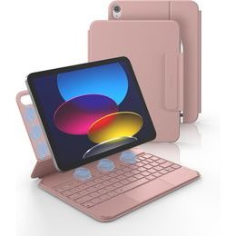 Dexnor magnetische Tastaturhülle, iPad 11" 2025 (11. Gen.) / iPad 10,9" 2022 (10. Gen.), rosa