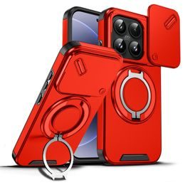 Husă Camslide Stand, Xiaomi 17, roșu
