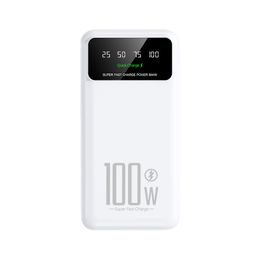 Powerbank 20000mAh mit 100W Super Charge und QC3.0 - LED-Licht - Weiß