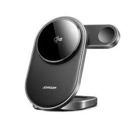 Joyroom JR-W17 Ασύρματος Φορτιστής Qi 3σε1, μαύρος