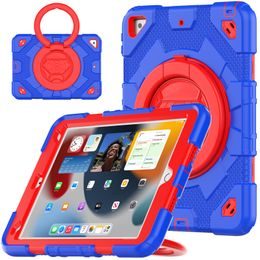 JP Kids360 etui na tablet, iPad 10.2 2019 / 2020 / 2021 (iPad 7 / 8 / 9), iPad 10.5 (2018), iPad Air 3 10.5 (2019), niebiesko-czerwony