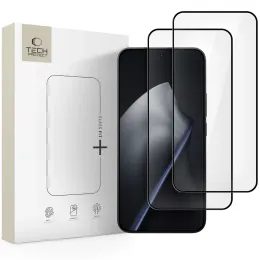 Tech-Protect Закалено стъкло Fit+ Xiaomi 15T / 15T Pro, черно, 2 броя