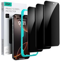 ESR Privacy Szkło hartowane, iPhone 17 / iPhone 16 Pro, 3 sztuki