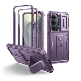 Dexnor 360 Kickstand Camprotector obal Samsung Galaxy S26, fialový