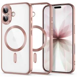 Tech-Protect MagFlex MagSafe Case für iPhone 17 - Magnetische Schutzhülle mit Kameraschutze - Roségold