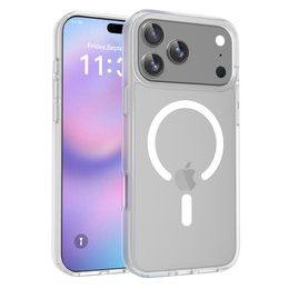 JP MagFit Colour MagSafe θήκη με μαγνήτη N52, iPhone 17 Pro Max, λευκή