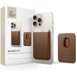 Tech-Protect MagWallet MagSafe univerzális mágneses kártyatartó, barna színű