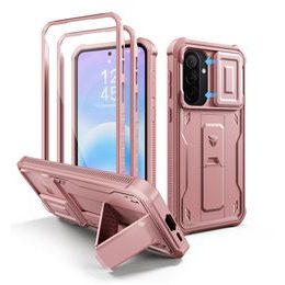 Dexnor 360 Kickstand Camprotector tok Samsung Galaxy A57, rózsaszín