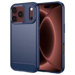 Etui Carbon, iPhone 17 Pro Max / 18 Pro Max, niebieskie