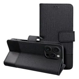 Husă GOMMA Book, Xiaomi Redmi Note 14 5G, neagră