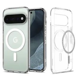 Google Pixel 11 Pro ümbris – Spigen Ultra Hybrid Mag MagSafe'iga – valge