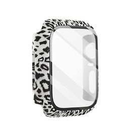 JP Watch maska Motive, Apple Watch 7 / 8 / 9, 45 mm, leopard crno-bijeli