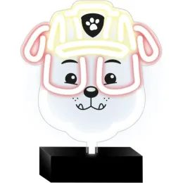 Neonová LED lampa na stojánku Tlapková patrola - Rubble