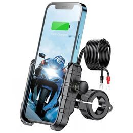 Držák telefonu na motocykl s nabíječkou