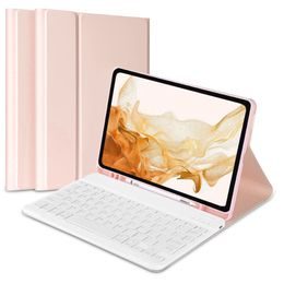 Hülle Tech-Protect SC Pen + Tastatur, Galaxy Tab A8 10.5 X200 / X205, rosa