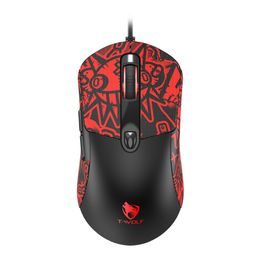 T-WOLF G550 Gaming Maus - Kabelgebundene Gaming Mouse mit RGB Beleuchtung - 7200 DPI