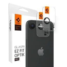 Spigen Optik.TR Kamera Védőüveg, 2 darab, iPhone 16e, fekete