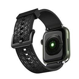 Strap Y Armband für Apple Watch 7 / SE (45/44/42 mm), schwarz