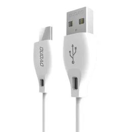 Kabel Dudao USB - USB-C, 2,1A, 1m, biały
