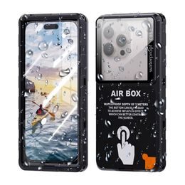 ShellBox Univerzálne vodotesné puzdro AirBox IP68 (max. 6,9 palca), čierne