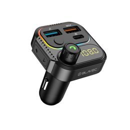 Blavec TR-01 FM predajnik Flash MP3, Bluetooth, 2x USB + USB-C, PD 36W, QC 3.0 18W, crni