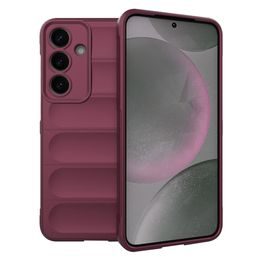 Magic Shield etui, Samsung Galaxy S25, bordowy