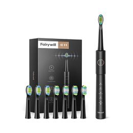 FairyWill FW-E11 Schallzahnbürste mit Set, schwarz