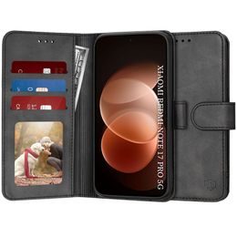 Techsuit Diary Book, Xiaomi Redmi Note 17 Pro 5G, černé