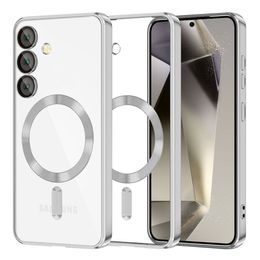 Techsuit Luxury Crystal MagSafe, Samsung Galaxy S25, stříbrný