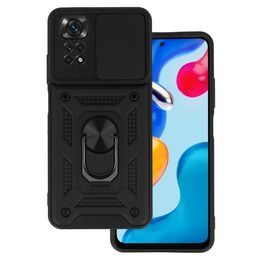 Slide Camera Armor Case maska, Xiaomi Redmi Note 11 / Note 11S, crni