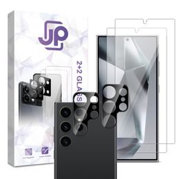 JP Combo pack, Sada 2 tvrzených skel a 2 sklíček na fotoaparát, Samsung Galaxy S24 Ultra