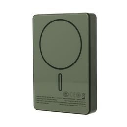 Fémes Ultraslim MagSafe Powerbank, 5000mAh, PD20W, szürke