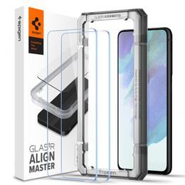 Spigen Glass ALM Glas.TR 2 kosa z aplikatorjem, Zaščitno kaljeno steklo, Samsung Galaxy S21 FE