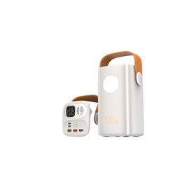 Powerbank za prenosnike in outdoor 60.000 mAh, 100W + 30W PD, močna LED svetilka, bela