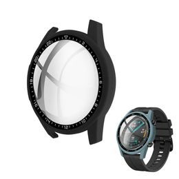 Ohišje 2v1 s steklom za Huawei Watch GT 2, 46 mm, črno