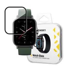 Folie de sticlă securizată hibrid Wozinsky Watch Glass, Xiaomi Amazfit GTS 2E, neagră