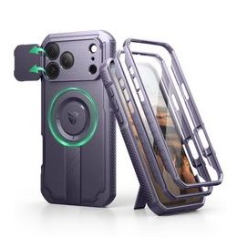 Dexnor MagSafe 360 Kickstand Camprotector maska iPhone 17 Pro Max, ljubičasta