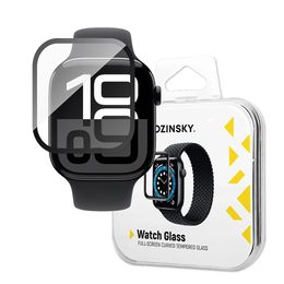 Wozinsky Zaščitno kaljeno steklo s črnim okvirjem, Apple Watch Series 10 42mm, 2 kosa