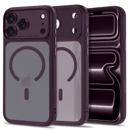 Tech-Protect MagPeak MagSafe CC, iPhone 17 Pro Max / 18 Pro Max, vínový matný