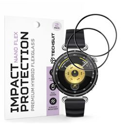 Techsuit Nano Flex, Huawei Watch GT 6 41mm, 2 darab, fekete