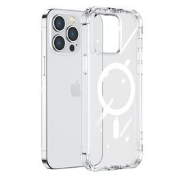 Joyroom Magnetic Defender maska s MagSafeom, iPhone 14 Pro, transparentan