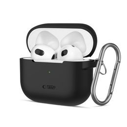 Tech-Protect Silikonska maska, Apple AirPods 3, crna