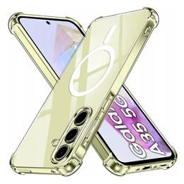 Techsuit Shockproof MagSafe průhledný obal, Samsung Galaxy A35 5G