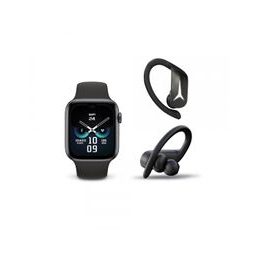 Pachet cadou Ksix Active, căști Ksix SportBuds2 Wireless + smartwatch Ksix Urban 3