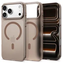 Tech-Protect MagZero MagSafe Case für iPhone 17 Pro Max / 18 Pro Max - Ultradünne Schutzhülle mit Metallrahmen - Matt Wüstengold