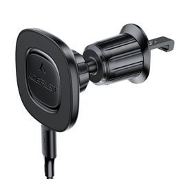 Acefast držiak do auta s bezdrôtovým nabíjaním D46, 15 W, čierny